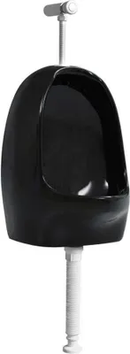 Immagine prodotto di Orinatoio Sospeso con Sciacquone in Vetroceramica Nero