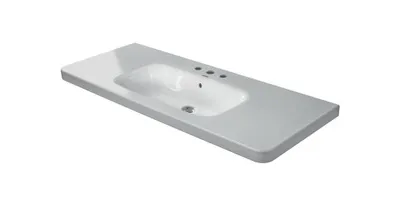Obrázok produktu pre Umývadlo na skrinku DURAVIT sanitárna keramika biela 120 x 48 2320120000