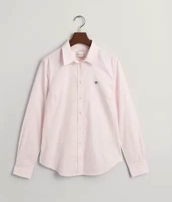 Image de Blouse Oxford ajustée et extensible