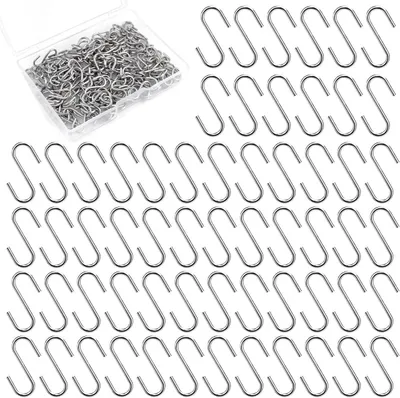 Imagen del producto de Mini ganchos metálicos, 2 mm, 200 unidades, 22 x 11 mm, para llaveros y joyería