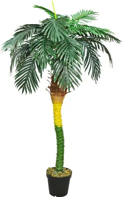 Image de Palmier Cocotier Plante Arbre Artificielle Artificiel Plastique avec Pot 180cm Decovego