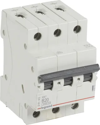 Immagine prodotto di LEGRAND 419170 LS B20A 3P 6KA 3M Leitungsschutzschalter (419170)