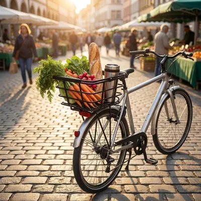 Image de Atranvelo 1753-71M Panier Epic System M 23 L 40x20x29 cm, incl. adaptateur AVS, noir