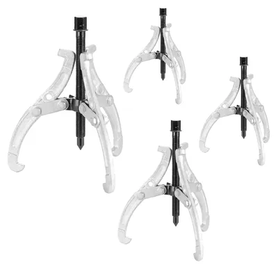 Image de Kit d'extracteurs de roulements à dents SucceBuy, extracteurs de roulements à 3 mâchoires de 3/4/6/8 pouces avec mâchoires réversibles, outil d'extraction de poulies à 2 ou 3 mâchoires, adapté au démontage de poulies, de roulements de roues dentées et de volants moteurs