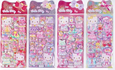 Image de Hello Kitty et ses amis Autocollants Hello Kitty Puffy Assortiment (20)