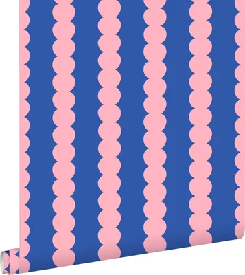 Produktbild von ESTAhome Tapete grafisches Muster Rosa und Blau 50 x 900 cm