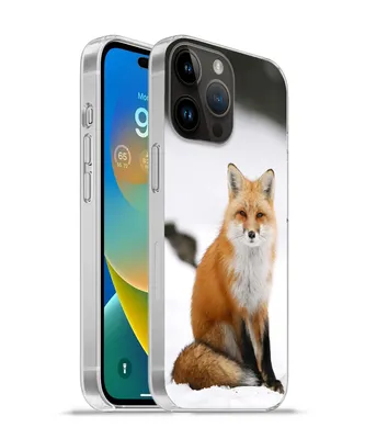 Produktbild von MuchoWow® Handyhülle Schutzhülle Hülle für Apple iPhone 14 Pro - Softcase Fuchs - Schnee - Winter Silikon Softcase Handy Hülle - Umschlag