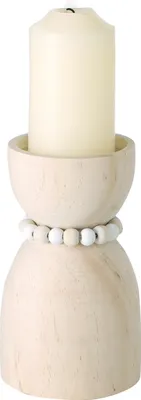 Produktbild von Kerzenständer - Beige - Kiefernholz - H 14 cm