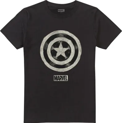 Image de Captain America - T-shirt "Ballpoint" pour homme TV2481 (XXL) (Noir)