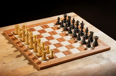 Produktbild von Professionell Schachspiel Nr. 5 Brett 48x48cm + Figuren American Classic 3,5