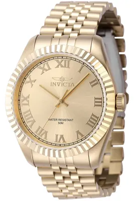 Invicta Mini Ring Watch 44483 Reloj de mujer - Movimiento cuarzo - Acero inoxidable con esfera dorada - 17 mm