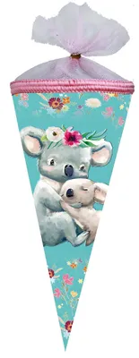 Produktbild von Nestler Schultüte Tüllv. 22 cm rund Koalafam.
