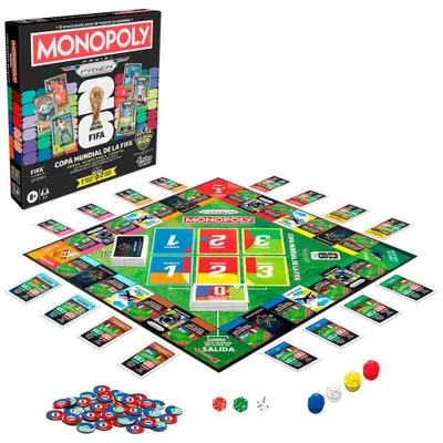 Zdjęcie produktu dla Gra planszowa Hasbro Monopoly Fifa® Edition, wielokolorowa  Wielokolorowa, jeden rozmiar