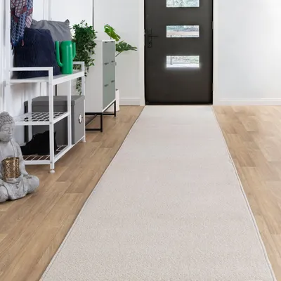 Produktbild von Steffensmeier Läufer Galerie Ibiza| Kurzflor Teppich| Flur| Diele| Größe: 80x400 cm| Creme