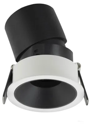 Productafbeelding van XPIT Rond inbouwspots, 12W, 2700K, dimbaar (TRIAC), wit/zwart