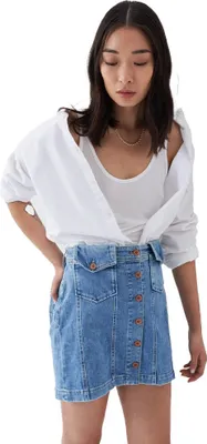 Zdjęcie produktu dla Salsa Jeans Push In Secret Glamour Buttons Denim Skirt Blue 30 Woman Blue 30