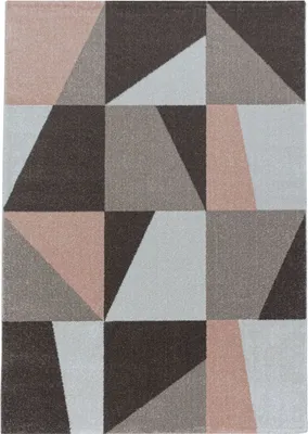 Produktbild von Kurzflor Teppich Elisa Läufer, Farbe: Rosa, Größe:80x250 cm