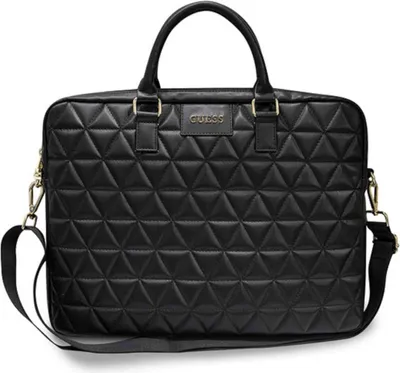 Produktbild von Guess, Tasche für Notebook 15 Zoll mit Logo und Schulterriemen, Schwarz