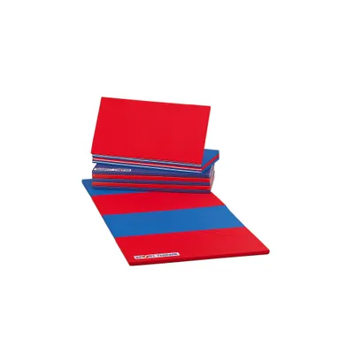 Produktbild von Sport-Thieme Faltmatte "Basic", 300x120x3 cm, Blau-Gelb-Grün-Rot