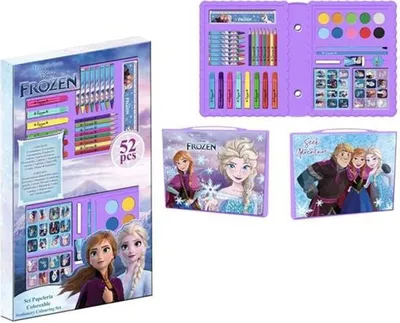 Zdjęcie produktu dla Fioletowy zestaw papeterii Frozen