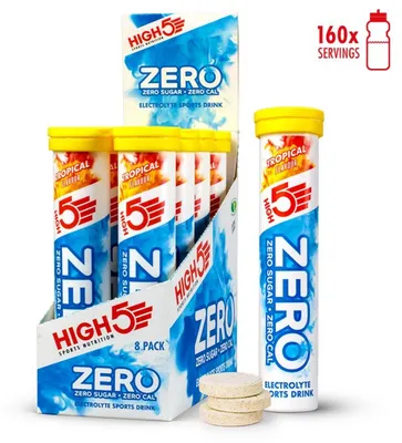 Immagine prodotto di HIGH5 ZERO Tropical, pastiglie effervescenti con elettroliti, 20 pastiglie