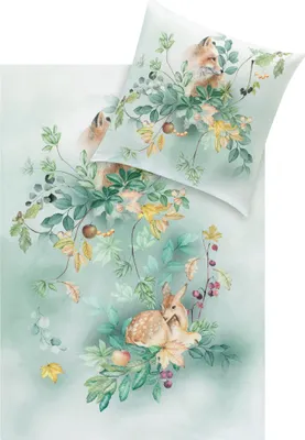 Produktbild von Estella Bettwäsche Ferdinand" jade 1x 135x200 cm + 1x 80x80 cm"