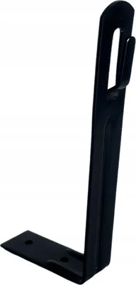 Imagen del producto de Soporte para pararrayos para techos inclinados, modelo H, 130 mm, color negro