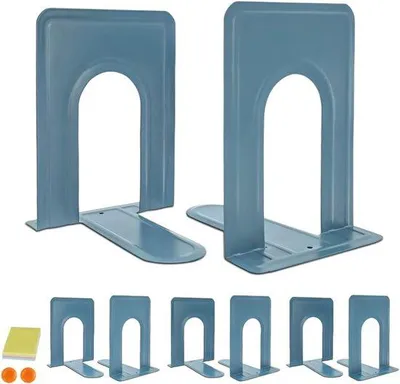 Productafbeelding van Famanu Boeksteunen, metaal - Antislip, 4 stuks - 17 x 12 x 15 cm