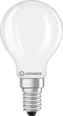 Produktbild von LEDV LED Tropfen 3,4-40W/827 470lm E14 Filament matt dimmbar 320° EEK D