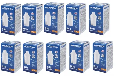 Imagen del producto de Cartuchos de filtro Aquaphor B15 estándar, paquete de 10 unidades.