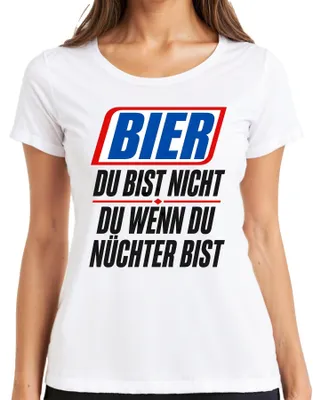 Obrázok produktu pre Tričko s nápisom "Nie si to ty, keď si triezvy," sarkastické, dámske, biela farba, veľkosť L