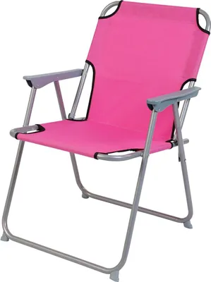 Produktbild von Linder Exclusiv Klappstuhl Oxford PO2600PI Rosa – Campingstuhl & Angelstuhl, bis 100 kg, Faltbar Stuhl, Gartenstuhl