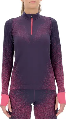 Produktbild von UYN Exceleration langarm Laufshirt Damen plum/pink yarrow S