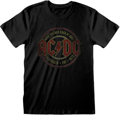 Obrázok produktu pre AC/DC - Tričko "Est. 1973" pre mužov/dámy Uni RO857 (XL) (Black)