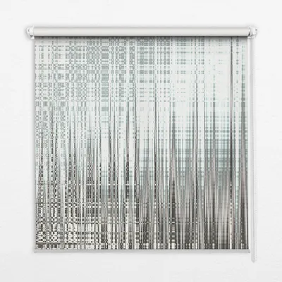 Produktbild von Innenrollo - Fensterrollo - Rollo - 150x140 cm - Rollo ohne Bohren - Sichtschutzrollo - Verdunkelungsrollo - Thermorollo - Seitenzugrollo - Wohnraumrollo - Spiegelabstraktion