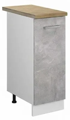 Produktbild von Apothekerschrank Vicco R-Line Beton 30 cm , AP Eiche, Model 46808, KI-generiertes Bild