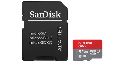 Productafbeelding van SanDisk Ultra geheugenkaart, 32GB, 2-pack, micro SDHC UHS-I kaart met adapter