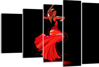 Produktbild von Bild auf Leinwand - Leinwandbild - Tanz Tänzer - 150x100cm - Wand Bild - Wanddeko - Wandbilder - Leinwanddruck - Bilder - Kunstdruck - Wanddekoration - Leinwand bilder - Wandkunst - EG150x100-4121