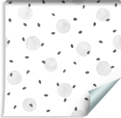 Obrázek produktu pro 10m role VLIES TAPETE Painted Spots Grey XXL