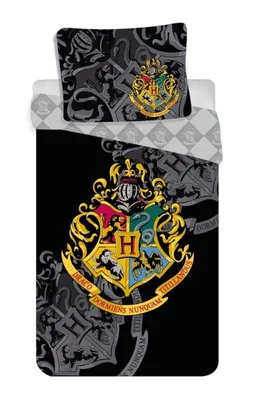 Produktbild von Harry Potter Wende Bettwäsche Hogwarts Kopfkissen Bettdecke 140x200 cm