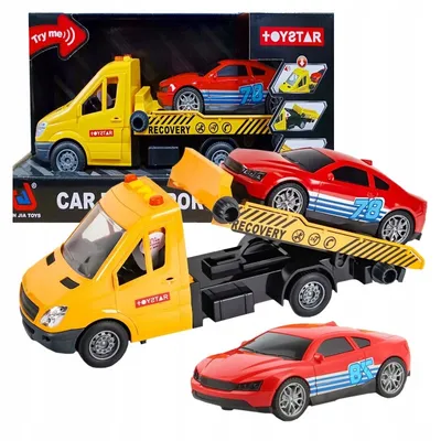 Zdjęcie produktu dla Auto Transporter Pomoc Drogowa Samochód Laweta Napęd Światła Dźwięki Hak