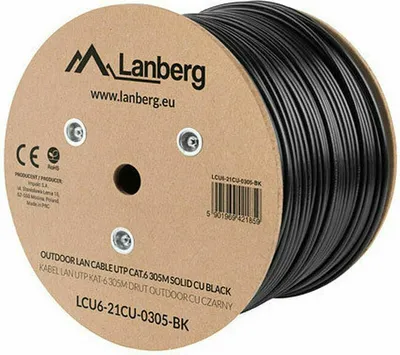 Zdjęcie produktu dla LANBERG Verlegekabel Outdoor CAT.6 UTP 305m Kupfer Fluke sw