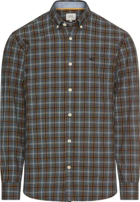 Produktbild von Camel Active Hemd ml 5 grau gelb Baumwolle