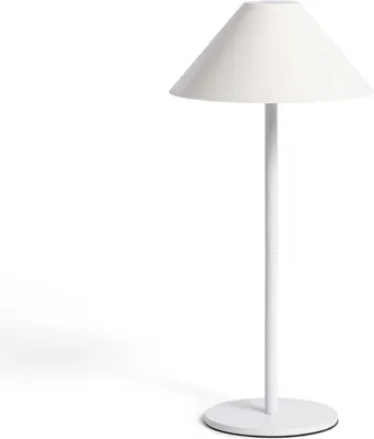 Produktbild von LED Tischlampe Tragbar für Außen Metall mit wiederaufladbarer Batterie USB Kivuli Weiß