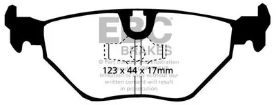 Produktbild von EBC Brakes Bremsbeläge Satz Hinten Bremsklötze für BMW 3 Limousine (E36) DP4690R