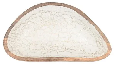 Immagine prodotto di Only Natural – Ciotola in legno – Bianco – 30 x 16 cm