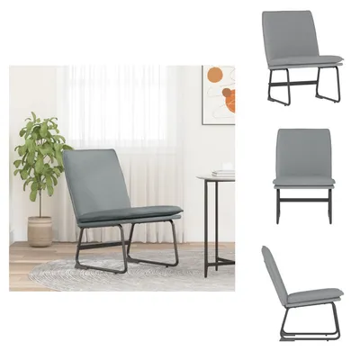 Produktbild von vidaXL Loungesessel Hellgrau 52x75x76 cm Stoff -  Sessel
