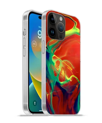 Produktbild von MuchoWow® Handyhülle Schutzhülle Hülle für Apple iPhone 14 Pro Max Kunst - Tinte - Farben - Psychedelisch Silikon Softcase Handy Hülle - Hardcover