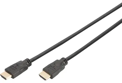 Produktbild von DIGITUS HDMI-Kabel A->A Ethernet St/St 5.0m schwarz 4K