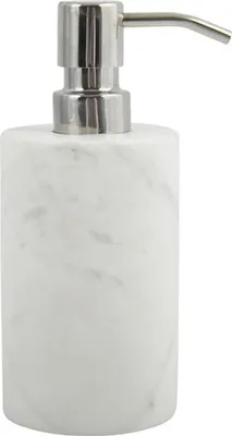 Produktbild von Spirella Seifenspender "Sana" | mit Edelstahlpumpe | Flüssigseifen-Spender | 300ml | Langliebig und Robust | Marmor